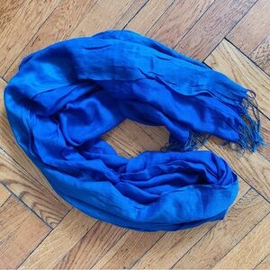 Women Pashmina Blue Scarf/Shawl Bought In India